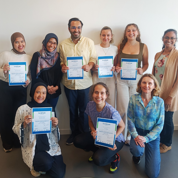 Groepsfoto van deelnemers van de PHM Summer School