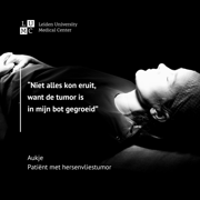 “Niet alles kon eruit, want de tumor is in mijn bot gegroeid”