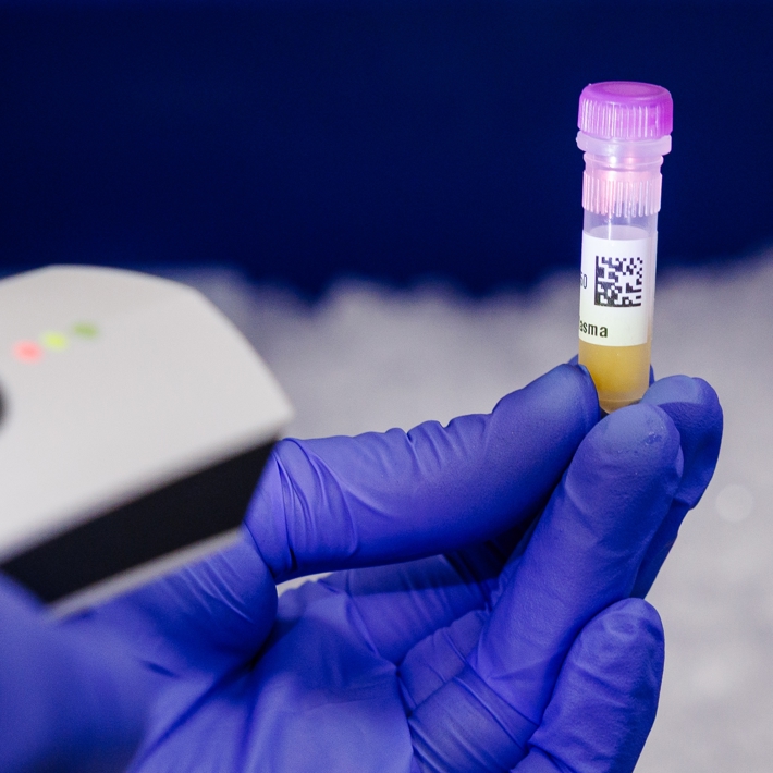 Single tube scanner for material picking and distribution