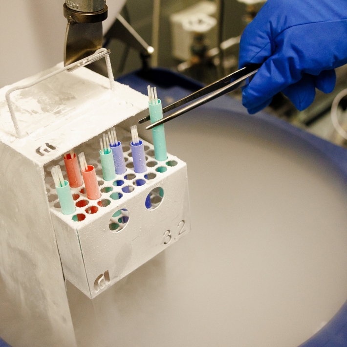 Liquid Nitrogen storage of embryo's and sperm at the LUMC